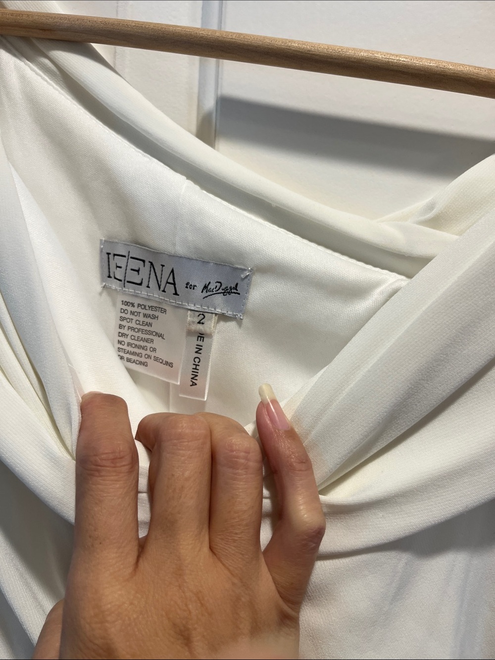 Ivory Draped Off-Shoulder Ruched Maxi Dress - Picture 2 of 2